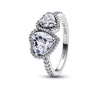 Herzring für Damen, Sterlingsilber, Zirkonia, Timeless