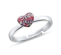 Prinzessin Lillifee Ring 925 Sterling Silber Mädchen Kinder Ringe, mit Preciosa, Silber, Herz, Kommt in Schmuck Geschenk Box, 2031168
