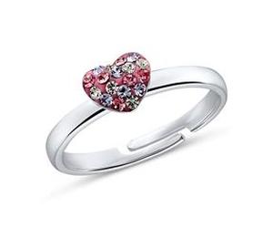 Herzring für Mädchen aus Sterlingsilber