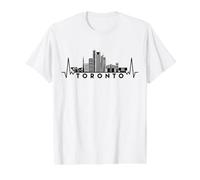 Herzschlag Skyline Kanada Toronto Preisgünstiges Grafik-T-Shirt