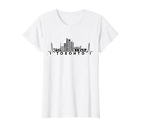 Herzschlag Skyline Kanada Toronto Preisgünstiges Grafik-T-Shirt