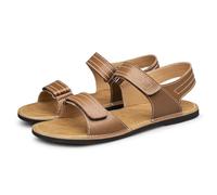 HESBITEUL Herren Leder Sandalen Strand Wandersandale Sommer Bequeme Trekkingschuhe Wanderschuhe Sport Outdoor mit Klettverschluss