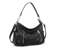 HESHE Damen leder-schulter-handtaschen umhängetasche hobo totes top griff tasche satchel und geldbeutel Schwarz （L） 11.81" x（H 9.45" x(W) 3.93” in