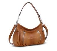 HESHE Echtes Leder Geldbörsen für Frauen Schulter Hobo Bag Crossbody Satchel Handtaschen Designer Damen Totes Geldbörse, Sorrel, （L）11.81"x（H) 9.45" x(W) 3.93” in