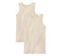 hessnatur Achselshirt PureNature 2er-Set aus reiner Bio-Baumwolle natur 122/128