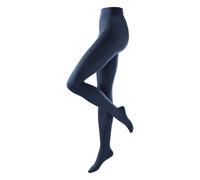 hessnatur Blickdichte Strumpfhose aus Bio-Baumwolle marine 40/42
