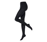 hessnatur Blickdichte Strumpfhose aus Bio-Baumwolle schwarz 40/42