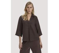 hessnatur Bluse Relaxed aus reinem Leinen kakao braun 38 Damen Bekleidung
