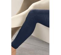 hessnatur Feinstrumpf-Leggings aus Bio-Baumwolle marine 36/38