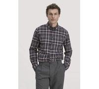 hessnatur Flanell Karo Hemd Regular aus reiner Bio-Baumwolle anthrazit L