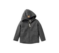 hessnatur Fleece-Jacke aus reiner Bio-Baumwolle anthrazit 98/104