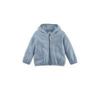 hessnatur Fleece Jacke aus reiner Bio-Baumwolle helles jeansblau 146/152