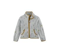 hessnatur Fleece Jacke aus reiner Bio-Baumwolle nebelgrau 122/128