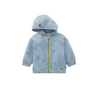 hessnatur Fleece Jacke reiner Bio-Baumwolle helles jeansblau 98/104