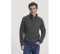 hessnatur Fleece Troyer Relaxed aus reiner Bio-Baumwolle anthrazit 52