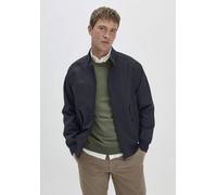 hessnatur Harrington Jacke Regular NATURE SHELL aus reiner Bio-Baumwolle marine 56