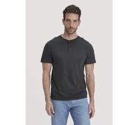 hessnatur Heavy Jersey Henley Shirt Relaxed aus reiner Bio-Baumwolle anthrazit 54