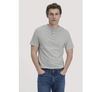 hessnatur Heavy Jersey Henley Shirt Relaxed aus reiner Bio-Baumwolle nebelgrau 52