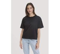 hessnatur Heavy Jersey T-Shirt Oversize aus reiner Bio-Baumwolle schwarz 48
