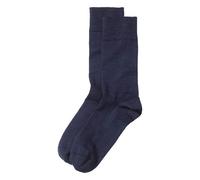 hessnatur Herren Merino-Socke im 2er-Pack aus Bio-Merinowolle mit Bio-Baumwolle marine 40/42