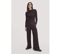 hessnatur Jersey-Hose Relaxed Wide Leg aus Bio-Baumwolle schwarzbeere 36