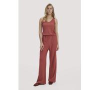 hessnatur Jersey Jumpsuit Relaxed aus Leinen und reiner Bio-Baumwolle terrakotta 42 Damen Bekleidung
