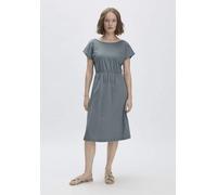 hessnatur Jersey Kleid Midi Relaxed aus reiner Bio-Baumwolle agavengrün 42