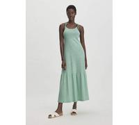 hessnatur Jersey Kleid Midi Relaxed aus reiner Bio-Baumwolle mit Leinen jadegrün 40