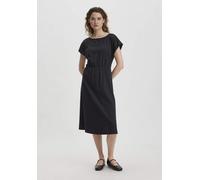 hessnatur Jersey Kleid Midi Relaxed aus reiner Bio-Baumwolle schwarz 34