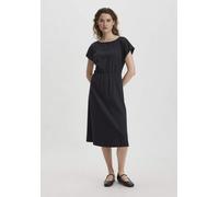 hessnatur Jersey Kleid Midi Relaxed aus reiner Bio-Baumwolle schwarz 42