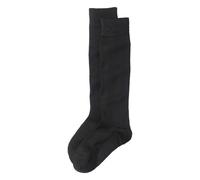 hessnatur Kniestrumpf im 2er-Pack aus Bio-Merinowolle mit Bio-Baumwolle schwarz 43-46