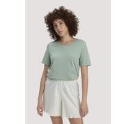 hessnatur Kurzarm-Schlafshirt aus reiner Bio-Baumwolle mattgrün 38