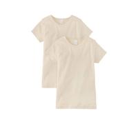 hessnatur Kurzarmhemd PureNature 2er-Set aus reiner Bio-Baumwolle natur 98/104