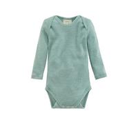 hessnatur Langarmbody aus Bio-Baumwolle mit Merinowolle und Seide mint 62/68
