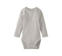 hessnatur Langarmbody Slim aus Bio-Baumwolle mit Bio-Merinowolle düne 62/68