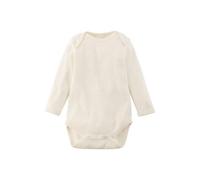 hessnatur Langarmbody Slim aus reiner Bio-Baumwolle natur 86/92