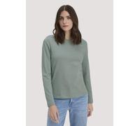 hessnatur Langarmshirt aus reiner Bio-Baumwolle mattgrün 42