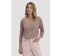 hessnatur Light Slub Streifen Longsleeve Relaxed aus reiner Bio-Baumwolle rosé 34