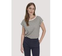 hessnatur Light Slub Streifen T-Shirt Relaxed aus reiner Bio-Baumwolle marine 36