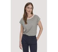 hessnatur Light Slub Streifen T-Shirt Relaxed aus reiner Bio-Baumwolle marine 48