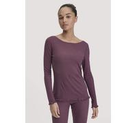 hessnatur Longsleeve Fitted WARM TOUCH aus Bio-Schurwolle und TENCEL Lyocell brombeere 36