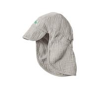 hessnatur Musselin Schirmmütze Regular aus reiner Bio-Baumwoll-Musselin düne 49/51