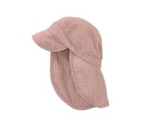 hessnatur Musselin Schirmmütze Regular aus reiner Bio-Baumwoll-Musselin rosé 45/47