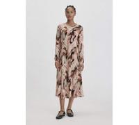 hessnatur Print Premium Light Jersey Kleid Midi Slim aus reiner Bio-Baumwolle rosenholz 40