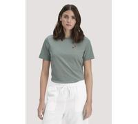 hessnatur Print T-Shirt Relaxed aus reiner Bio-Baumwolle mattgrün 36