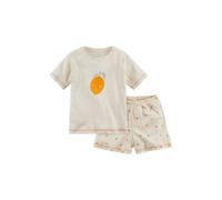 hessnatur Pyjama Regular aus reiner Bio-Baumwolle sonnenapricot 122/128 Kinder Bekleidung