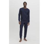 hessnatur Pyjama Regular PURE NATURE aus reiner Bio-Baumwolle dunkel-blau 46