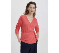 hessnatur Recycling Strick Jacke Regular aus reinem Kaschmir koralle 40