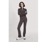 hessnatur Rib Leggings High Waist BETTER RECYCLING aus Bio-Baumwolle dunkles mauve S