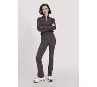 hessnatur Rib Leggings High Waist BETTER RECYCLING aus Bio-Baumwolle dunkles mauve XXL